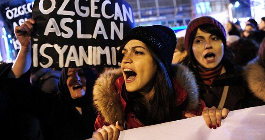 Thousands protest in Turkey after woman's burned body is found in woodland