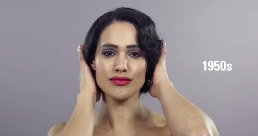 100 years of female beauty in one video, with one twist