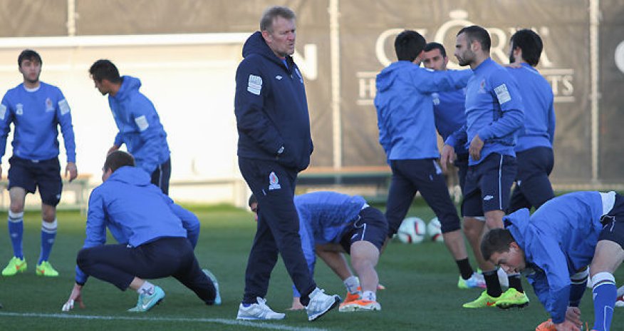 Первая тренировка сборной с Просинечки