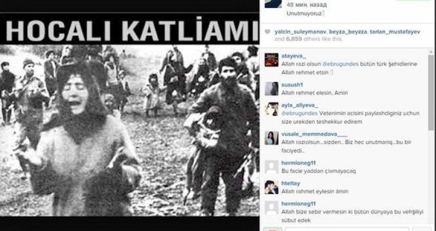 Известная певица о трагедии Ходжалы
