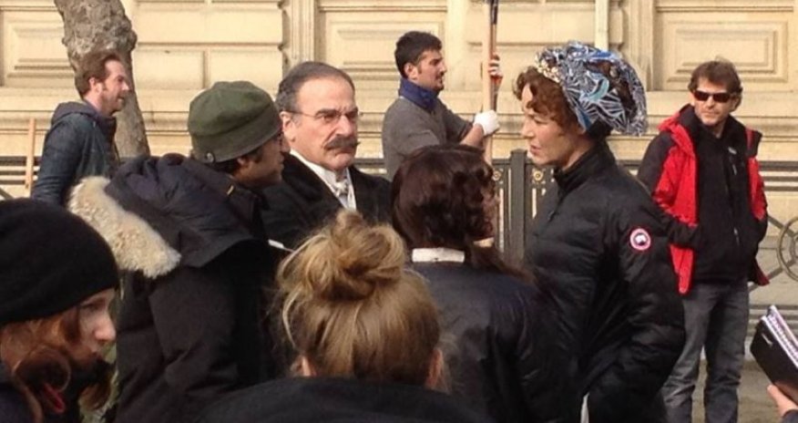 В центре Баку снимается фильм 