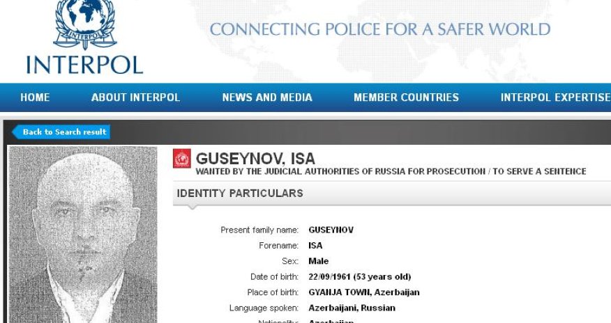 Russian declares Azerbaijani businessman wanted