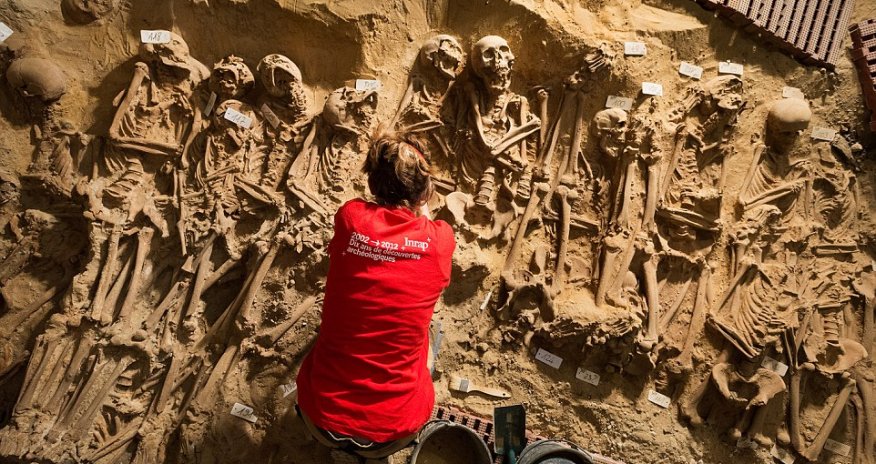 The mass grave underneath a supermarket