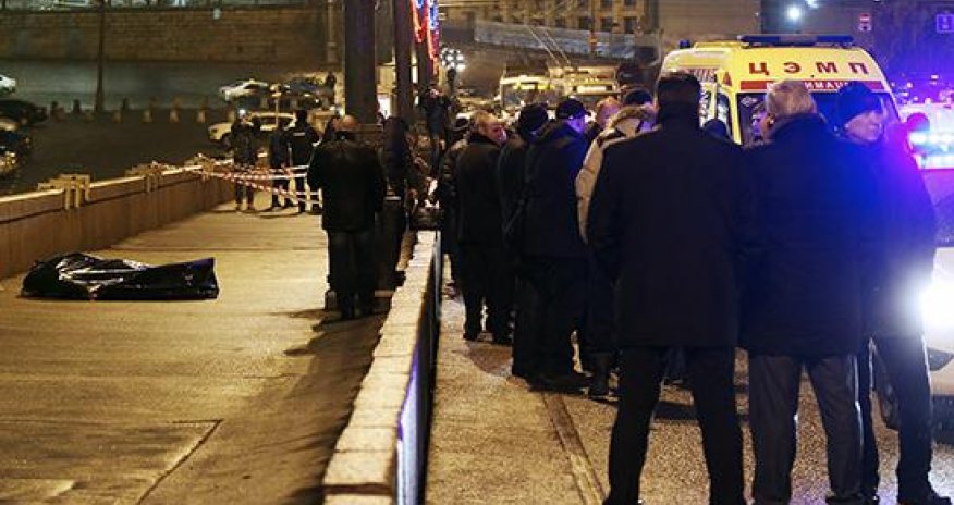 Видео с места убийства Немцова