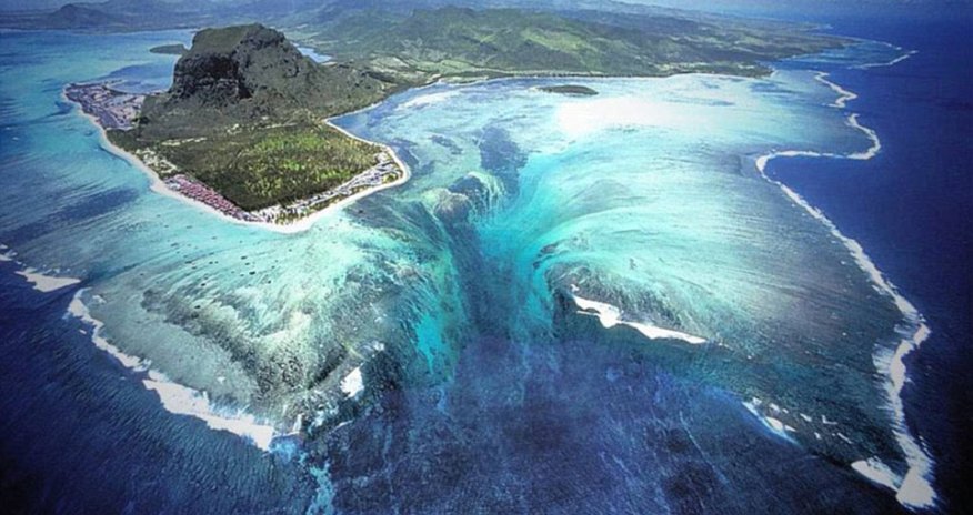 The optical illusion in the seas off Mauritius