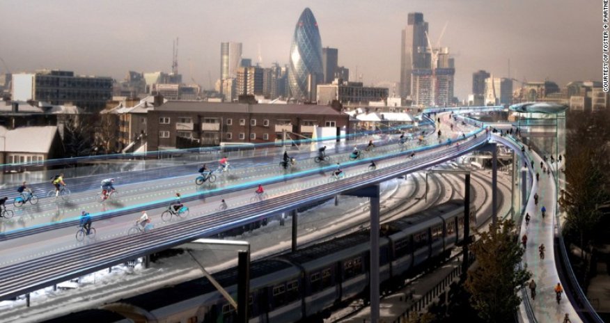 Amazing cycle super highways making bikes the transport of the future