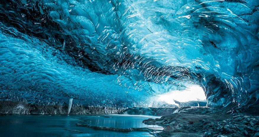 Inside Iceland's crystal cave