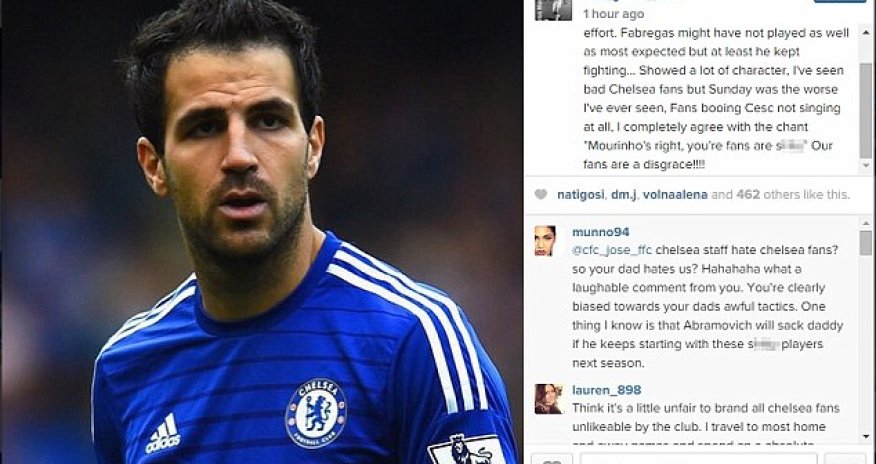 Mourinho's 15-year-old son labels Chelsea fans a 'disgrace'