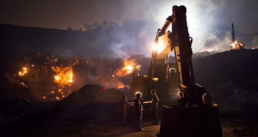 The village which has burned for 99 years