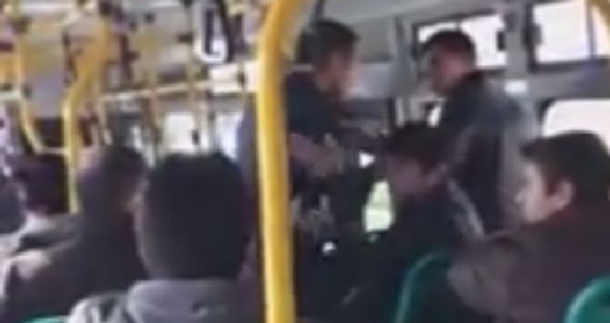 Конфликт между гражданами в общественном транспорте в Баку