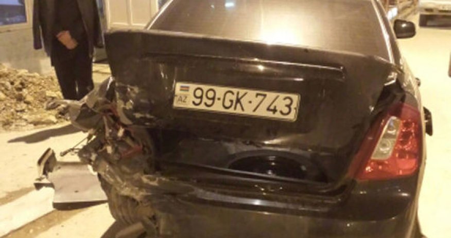 B Баку цепная авария: Есть жертвы