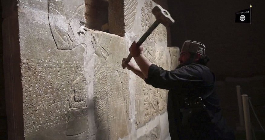 Shock new video shows ISIS thugs smashing historic Iraqi city of Nimrud