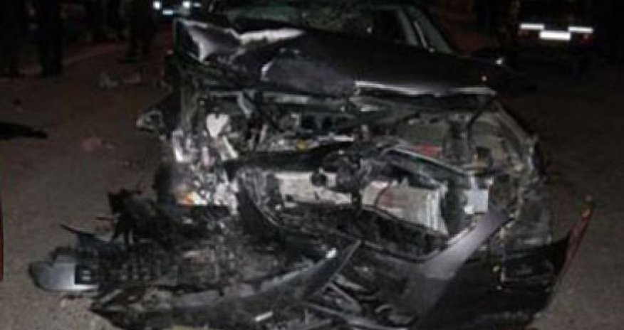 Azərbaycanda polis əməkdaşları qəzaya düşdü