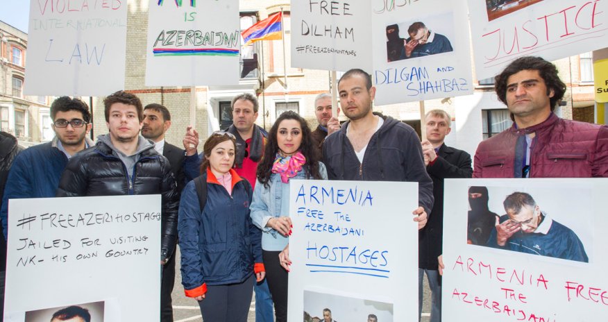 Проживающие в Лондоне азербайджанцы провели пикет
