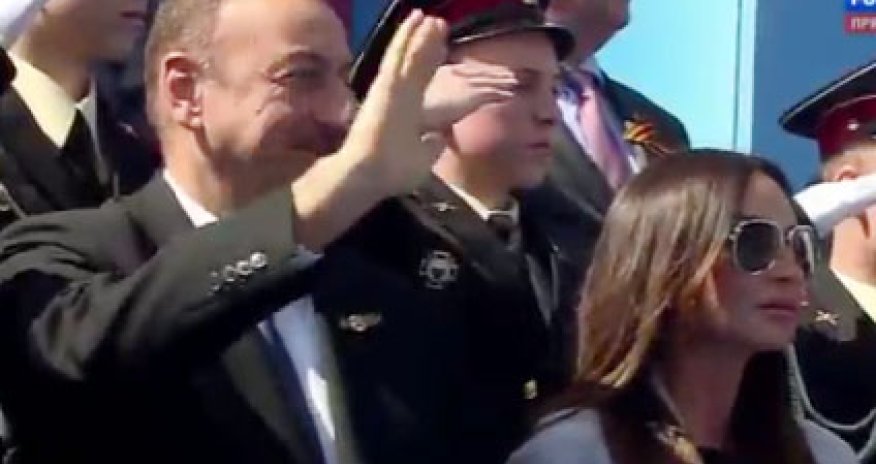 Ильхам Алиев на параде в Москве