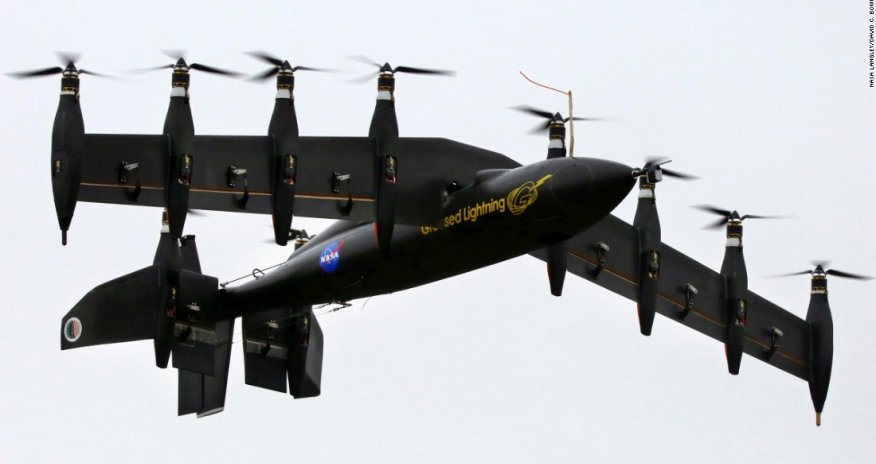NASA's 'Greased Lightning' drone is part chopper, part airplane