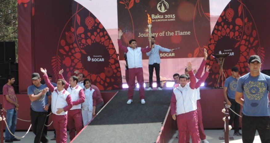 Факел первых Евроигр в Кюрдамире