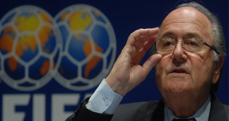 Protesters demand FIFA president step down