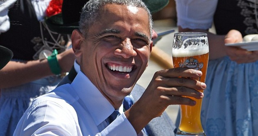 Obama enjoys a traditional Bavarian welcome as world leaders arrive for G7 summit
