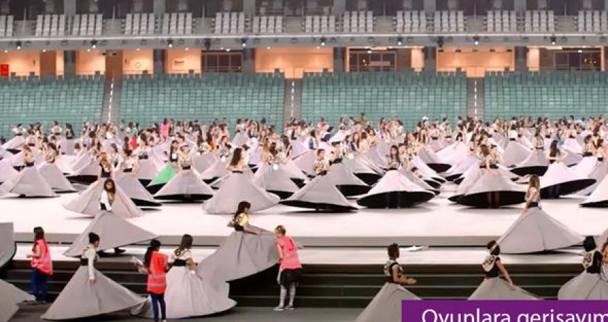 Видеокадры подготовки к открытию Евроигр