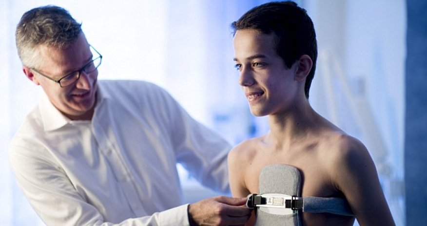 Boy with a PIGEON CHEST who threatened to smash his own torso