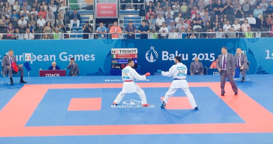 Bakı-2015: Karateçi kişi idmançılarımız da ilk uğurlarını qazandı - FOTOLAR