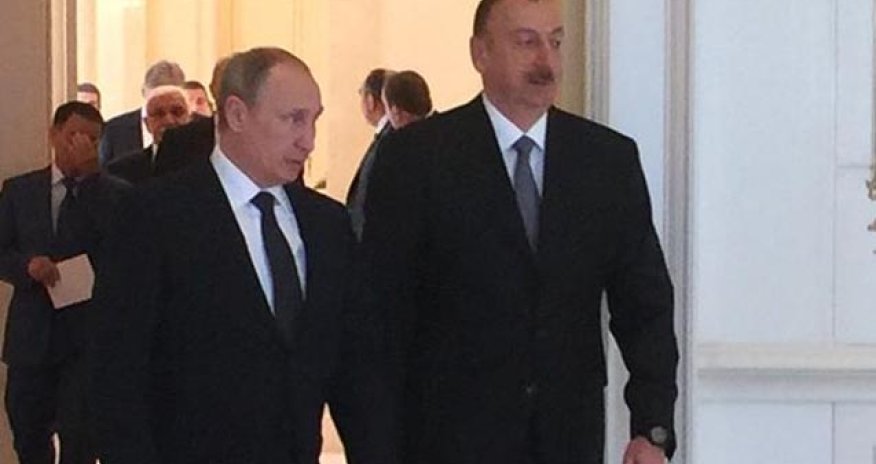 Putin Əliyevin Zaqulbadakı iqamətgahında - FOTO