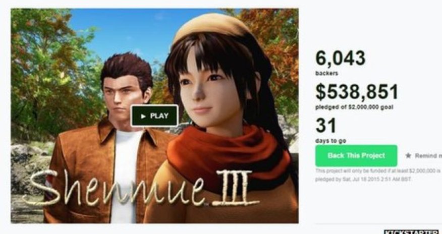 Sony starts Kickstarter for Shenmue III game