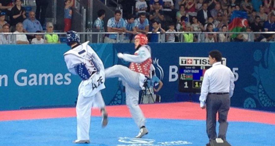 Азербайджанские спортсмены на ринге Евроигр