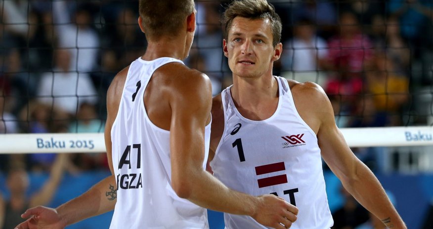 Plavins and Regza win Beach Volleyball gold at Baku 2015