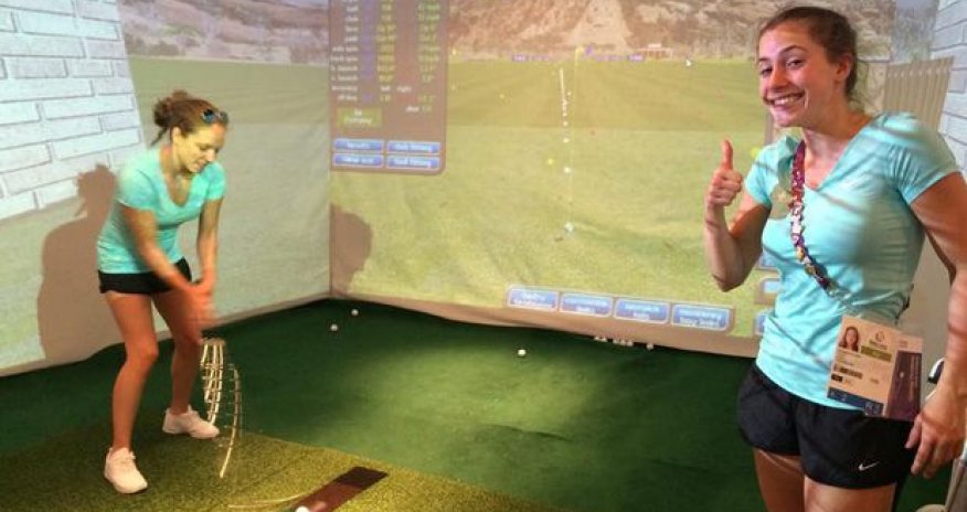 В Деревне атлетов установлен гольф-симулятор