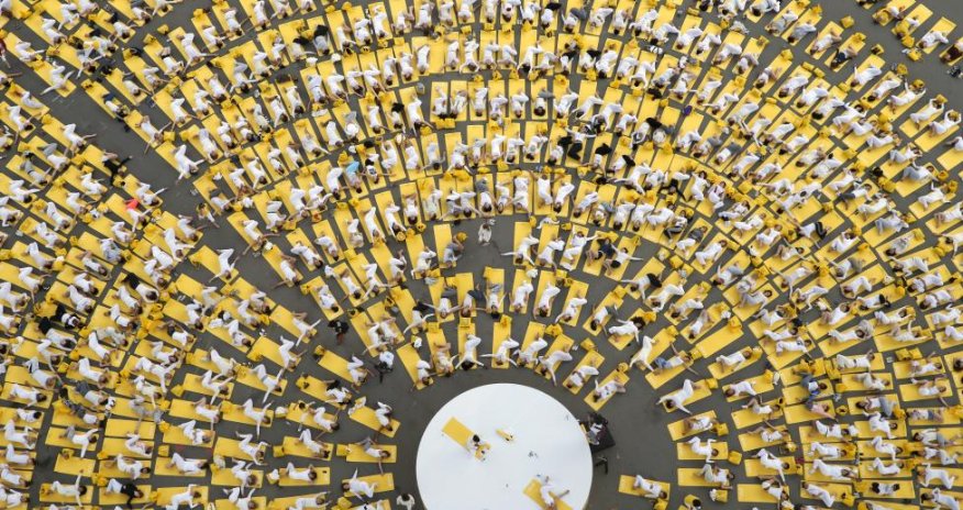 The International Day of Yoga was celebrated around the world