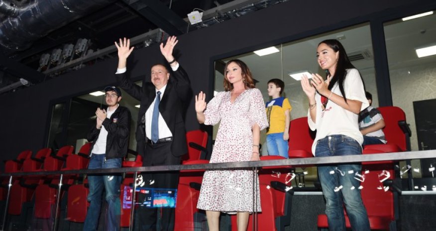 Президент на матче волейбольных команд