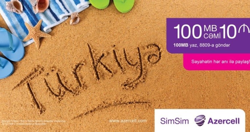 Ad: Azercell offers favorable mobile internet for SimSim subscribers in roaming