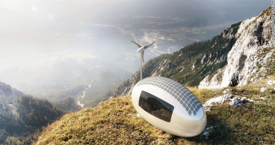 Egg-shaped home powered by sunlight