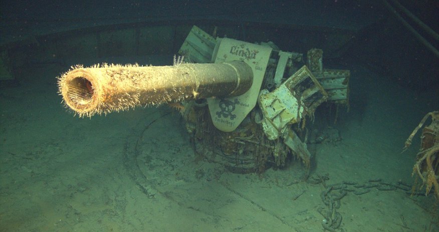 Eerie pictures of a German warship