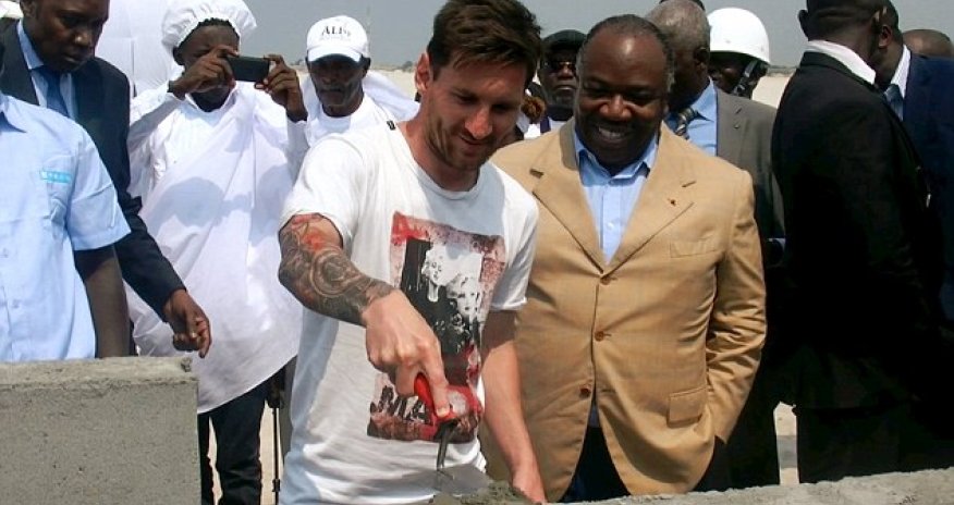Messi accused of receiving £2.4m to lay a stone at 2017 Africa Cup of Nations stadium
