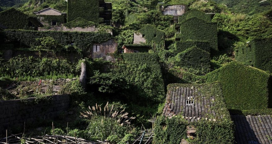 Man's head Only a handful of people still live on the tiny island of Shengshan, but tourists still
