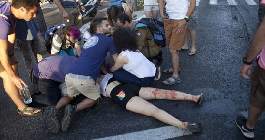 Horror as six people are stabbed at Jerusalem gay pride march