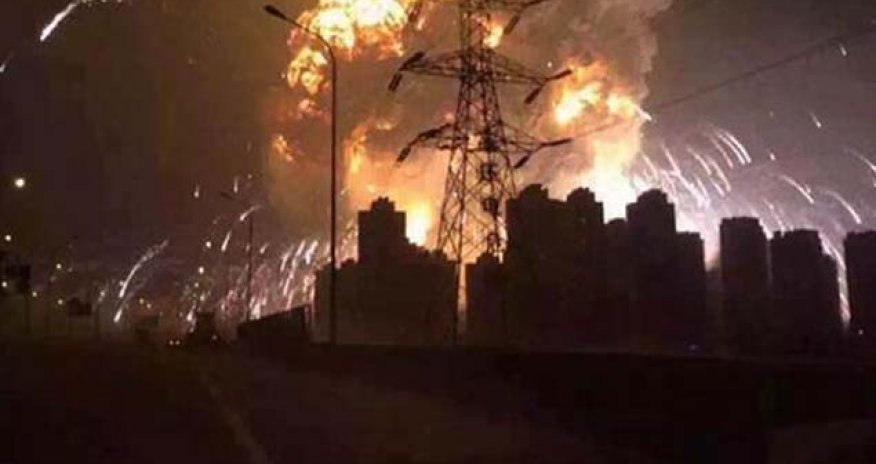 Çində güclü partlayış: 42 ölü - Fotolar