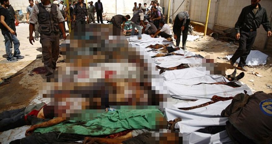 Dozens of Syrians are killed and maimed by Assad regime airstrikes