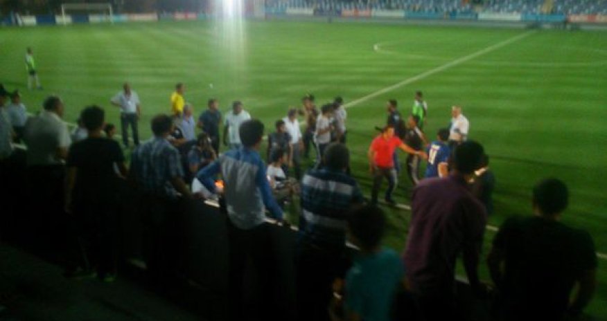 Драка после матча «Интер» - «Нефтчи»: Есть задержанный