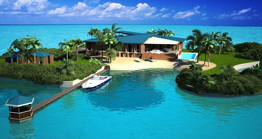 Own a FLOATING island
