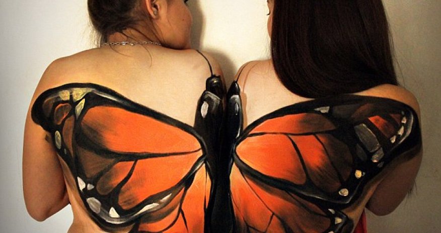 Artist's horrifying body paintings