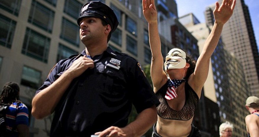Women around the world go topless for 'free the nipple'