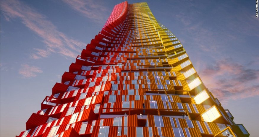 Could 'Containerscraper' grace Mumbai slum?