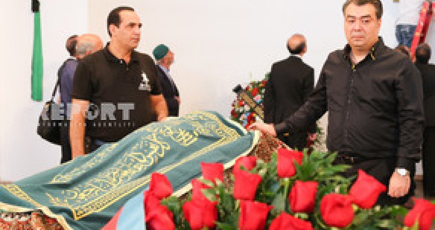 Xalq artisti Habil Əliyevlə vida mərasimi keçirilir - Fotolar