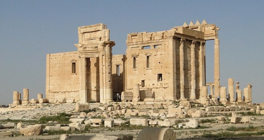 ISIS show off their destruction of 2,000-year-old temple at Palmyra