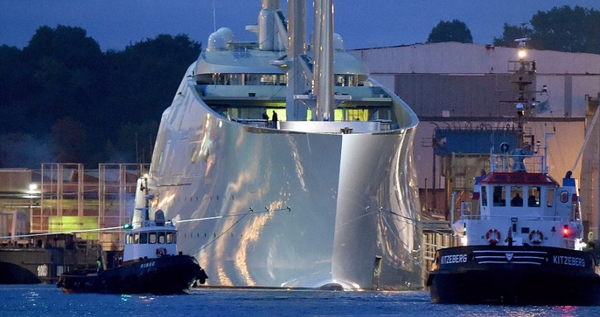 Russian billionaire unveils his £260m superyacht