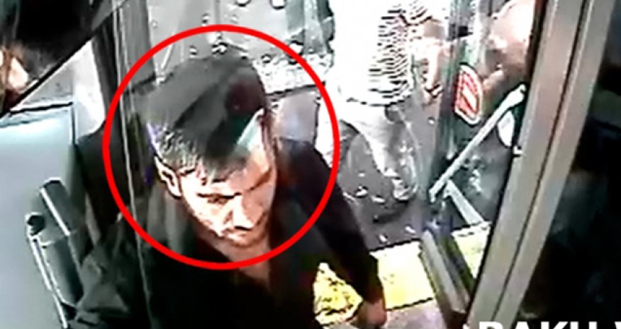 Bakıda sərnişin sürücünü döydü -  VİDEO